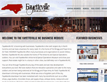 Tablet Screenshot of fayettevillenc.biz